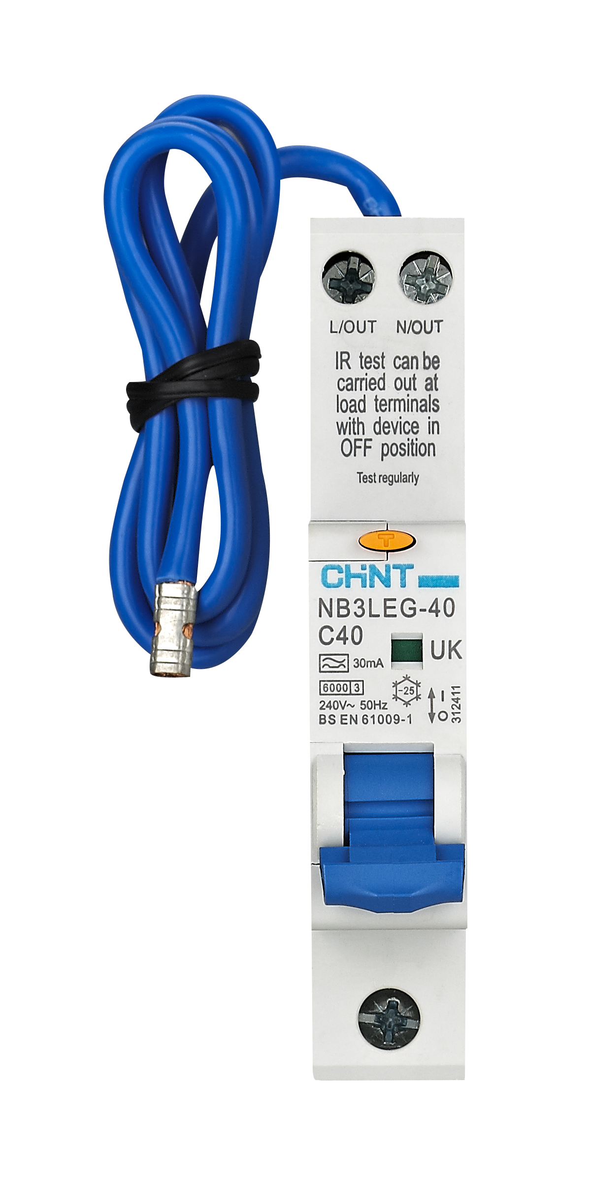 NB3LEG-40 Residual Current  Operated Circuit Breaker  with Over-current Protection (Electronic)